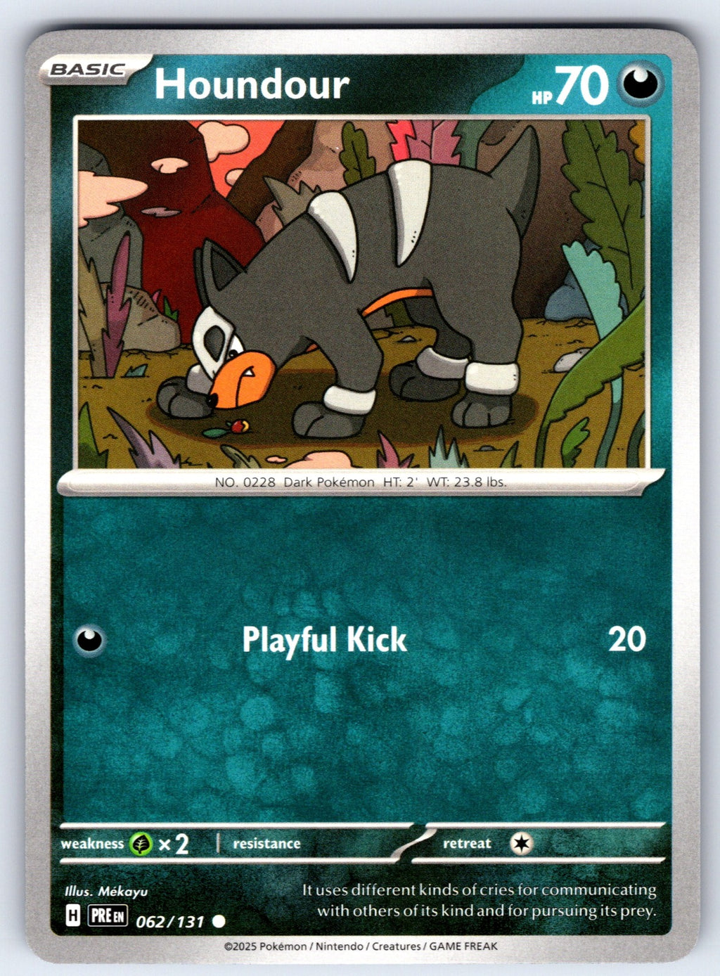 Houndour Common SV: Prismatic Evolutions 062/131 NM 2025
