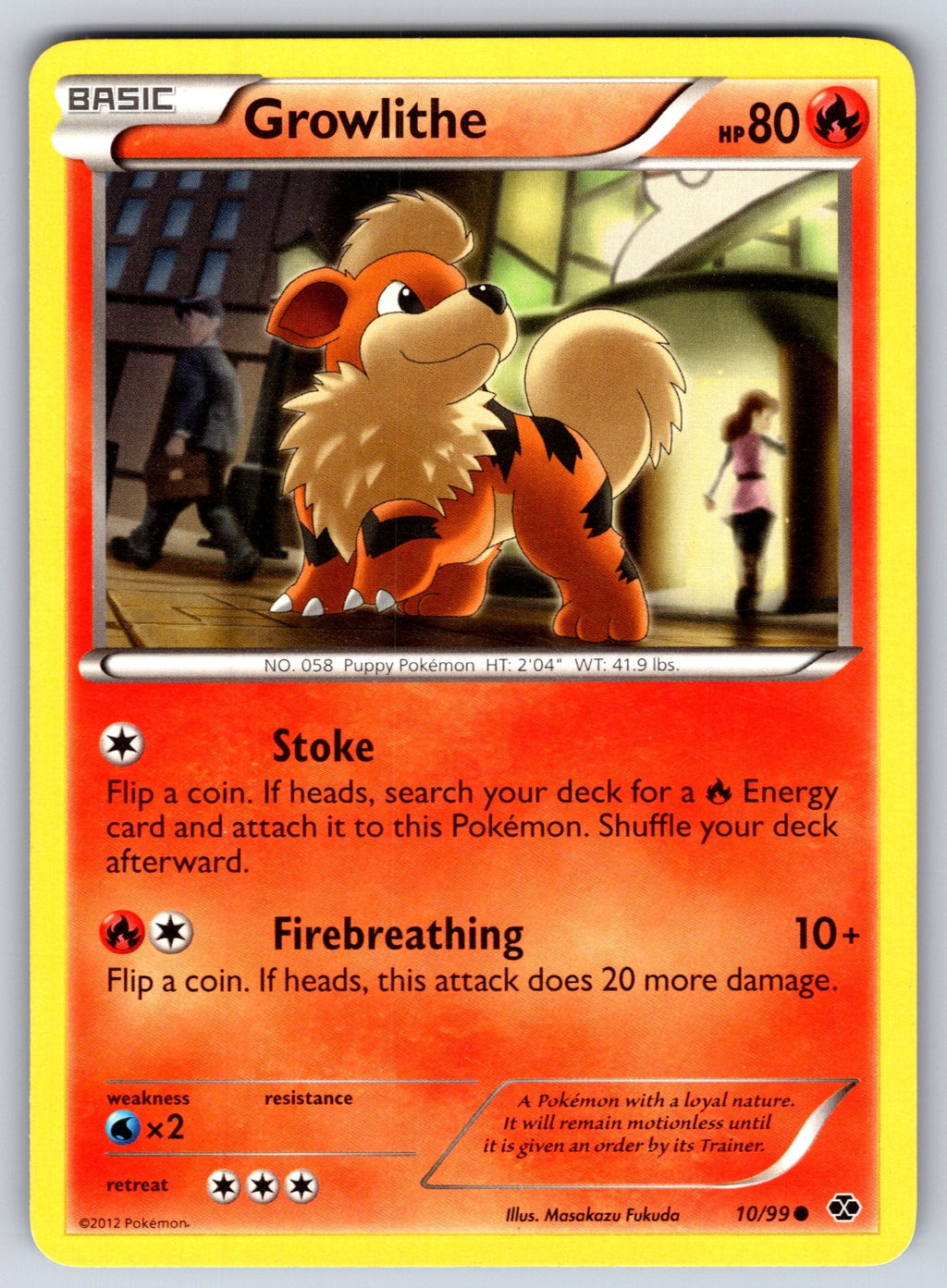 Growlithe (10) Common Next Destinies 10/99 LP 2012