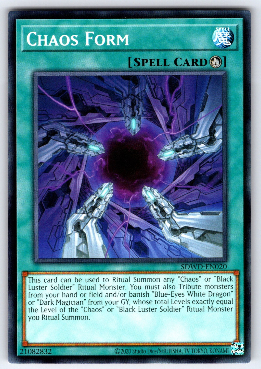 Chaos Form 1st Edition Common Legendary Duelists: Season 2 LDS2-EN025 LP 2021