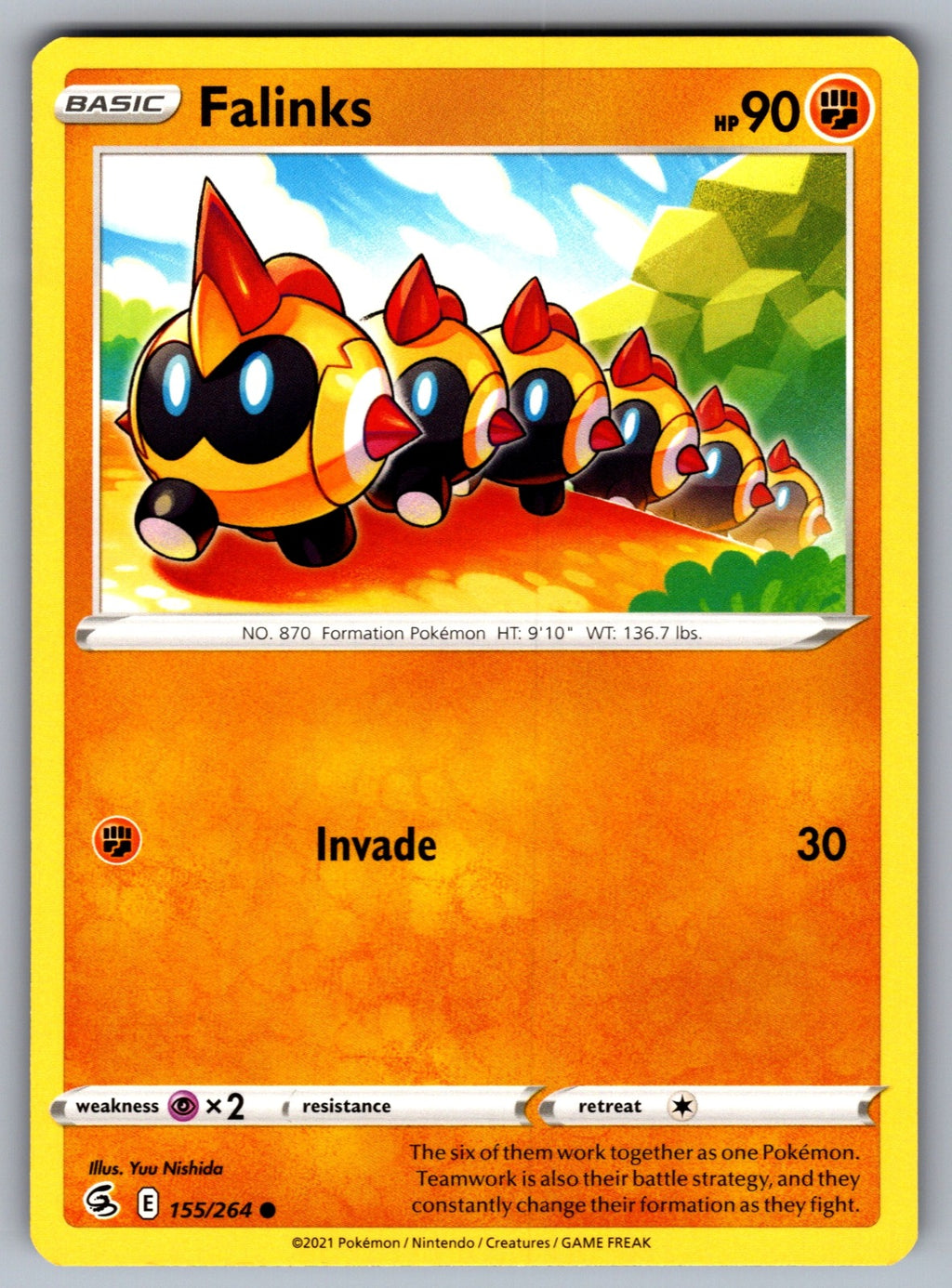 Falinks (155) Common SWSH08: Fusion Strike 155/264 NM 2021