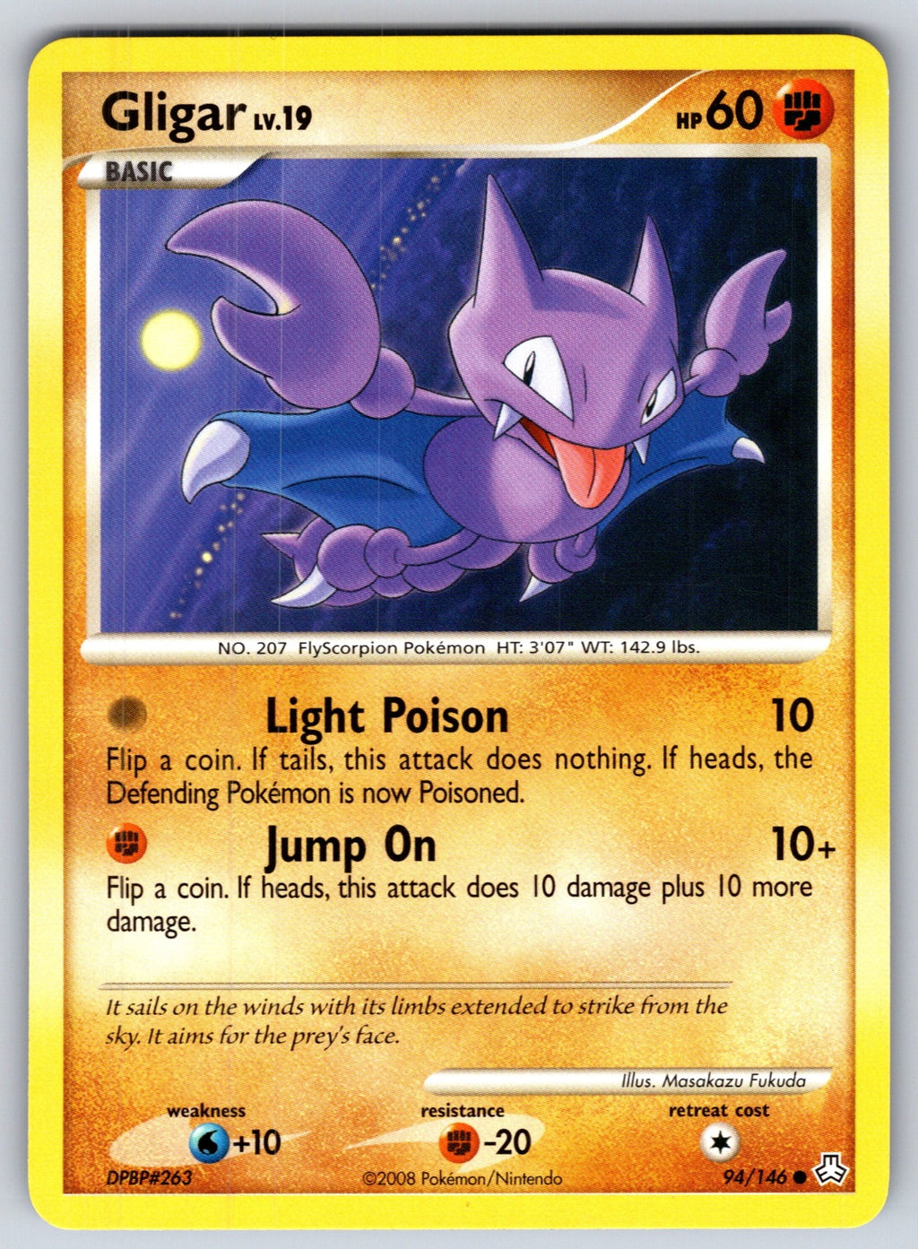 Gligar (94) Common Legends Awakened 94/146 LP 2008