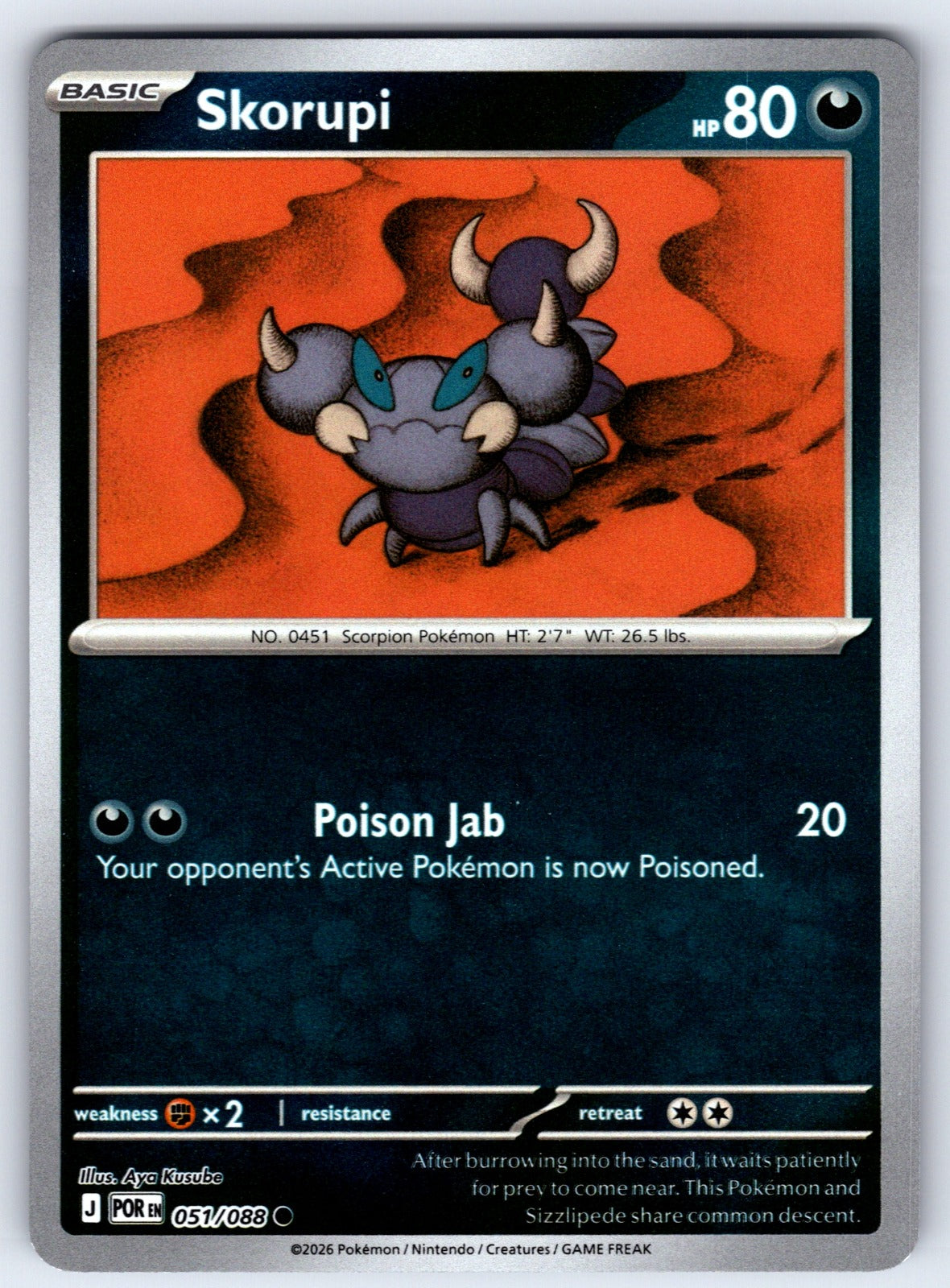 Skorupi Reverse Holo Common ME03: Perfect Order 051/088 NM 2026