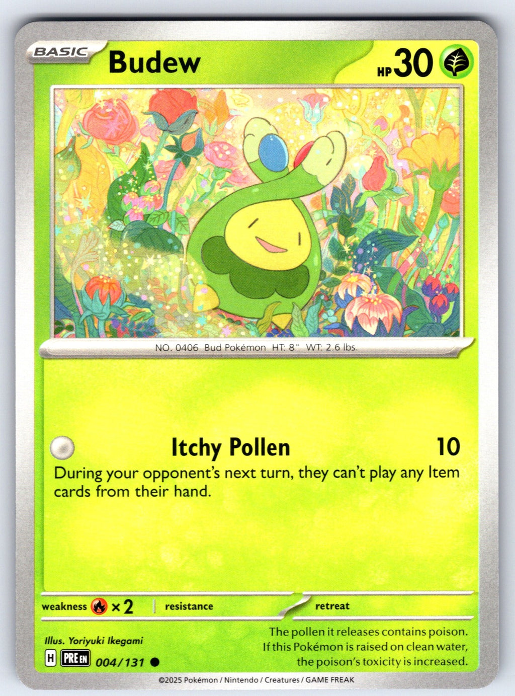 Budew Common SV: Prismatic Evolutions 004/131 NM 2025