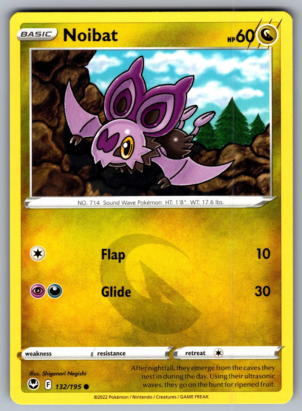Noibat Common SWSH12: Silver Tempest 132/195 NM 2022