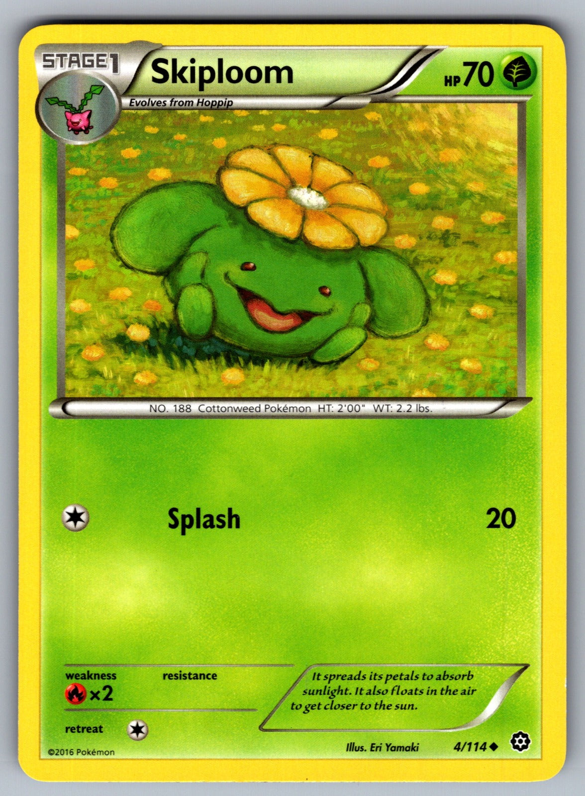 Skiploom Uncommon XY - Steam Siege 4/114 LP 2016