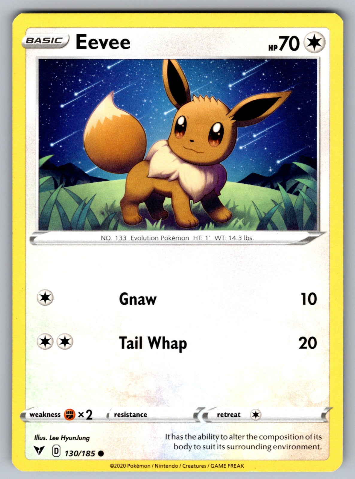 Eevee Common SWSH04: Vivid Voltage 130/185 NM 2020