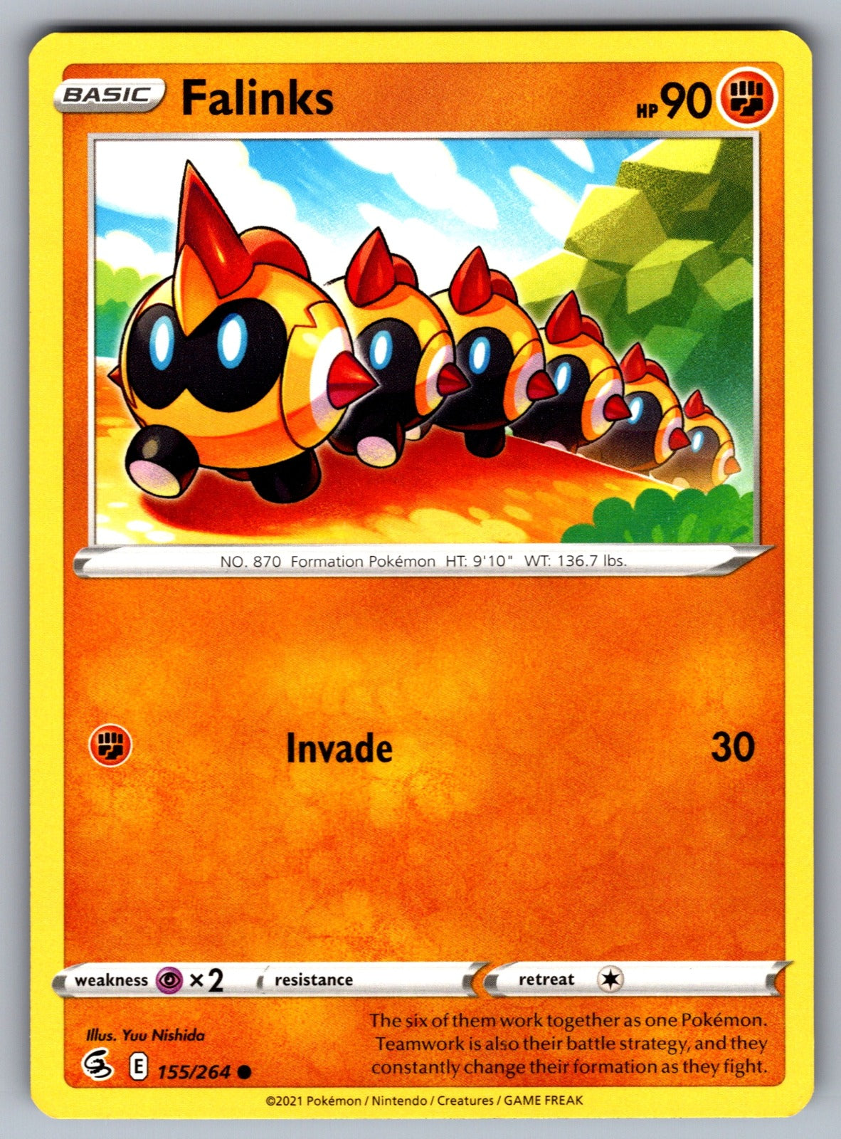 Falinks (155) Common SWSH08: Fusion Strike 155/264 NM 2021