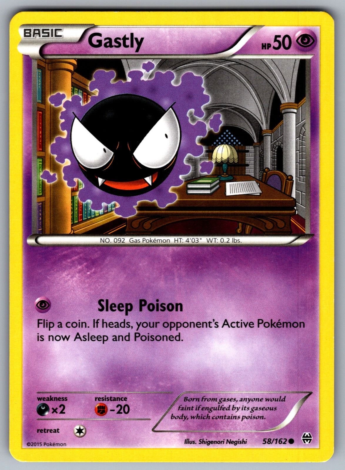 Gastly Common XY - BREAKthrough 58/162 LP 2015