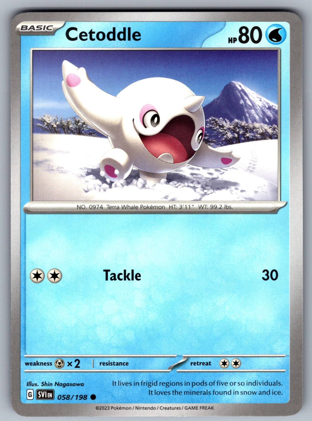 Cetoddle Common SV01: Scarlet & Violet Base Set 058/198 NM 2023