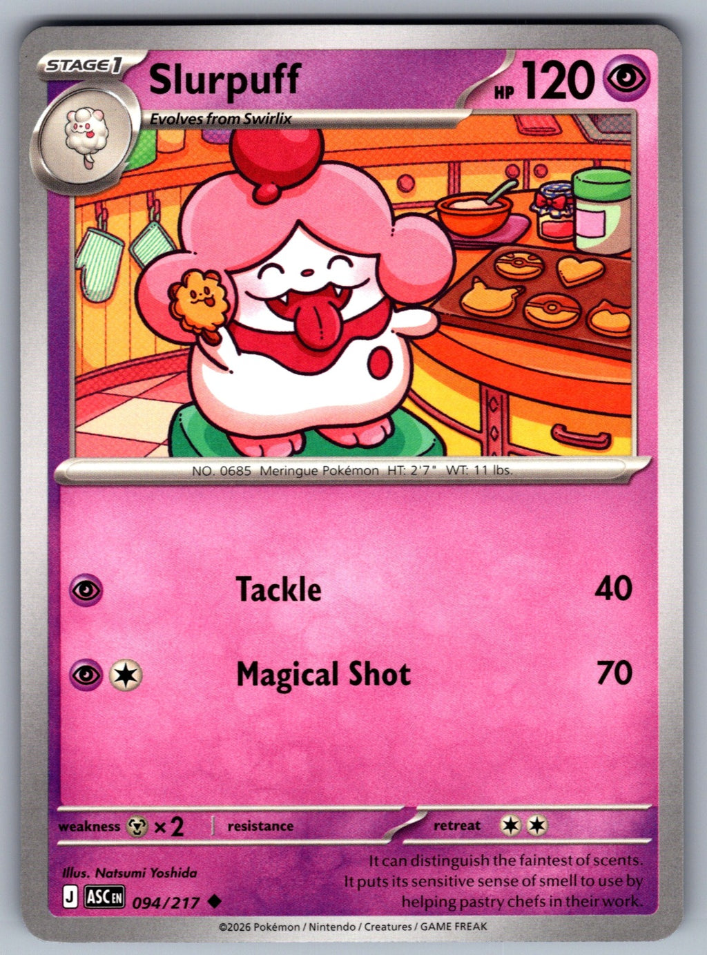Slurpuff - Uncommon ME: Ascended Heroes 094/217 NM 2026