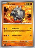 Rhyhorn Common SV: Scarlet & Violet 151 111/165 NM 2023