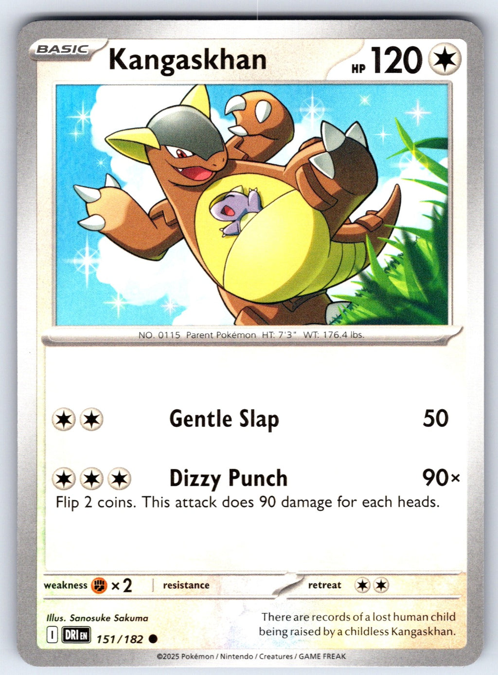 Kangaskhan Common SV10: Destined Rivals 151/182 NM 2025