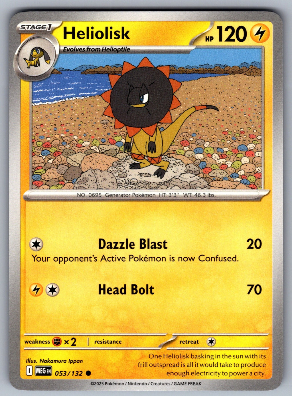 Heliolisk Common ME01: Mega Evolution 053/132 NM 2025