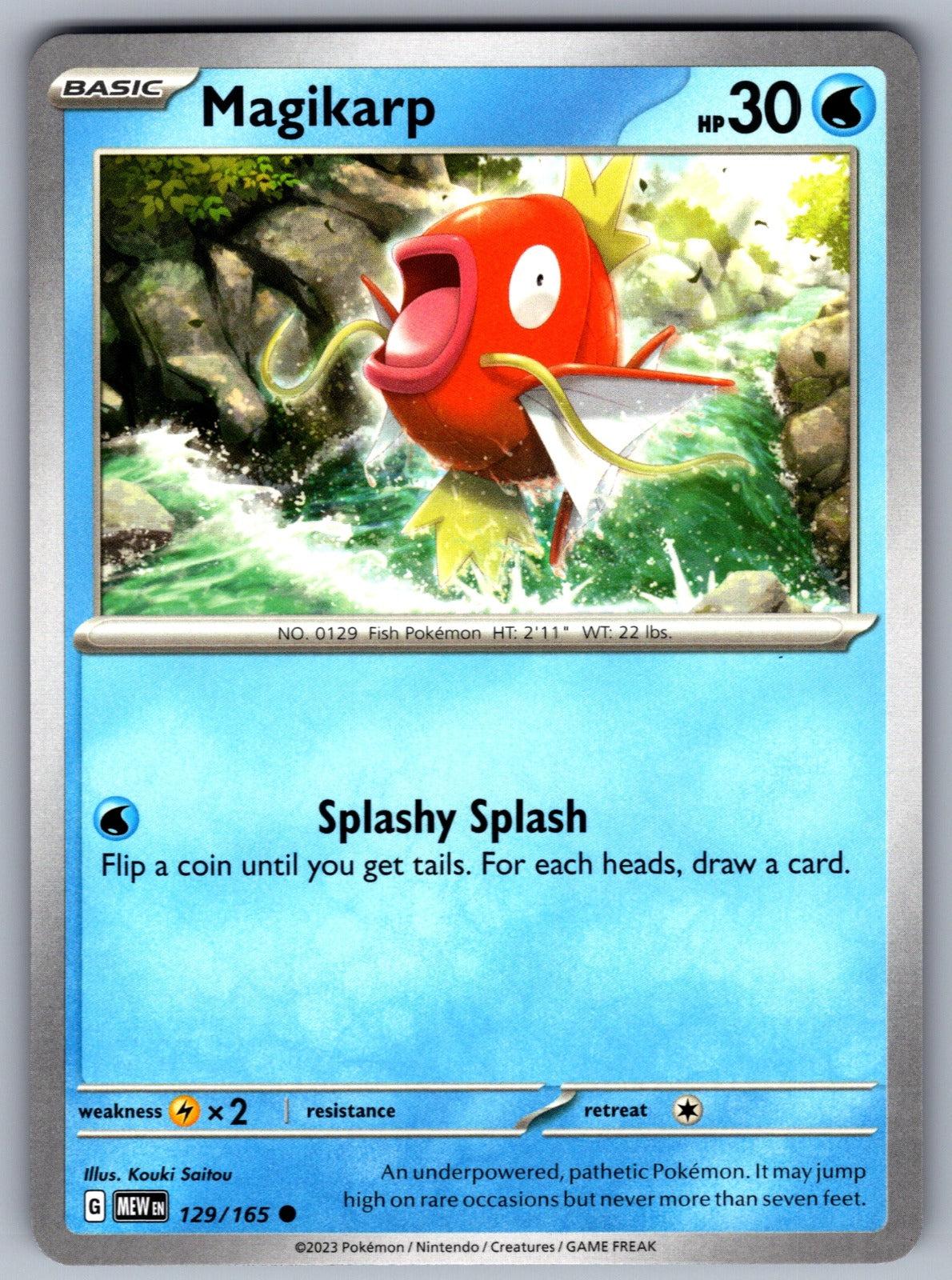 Magikarp Common SV: Scarlet & Violet 151 129/165 NM 2023