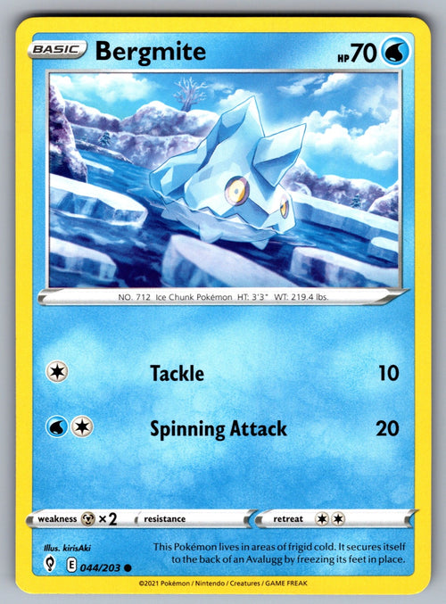 Bergmite Common SWSH07: Evolving Skies 044/203 NM 2021