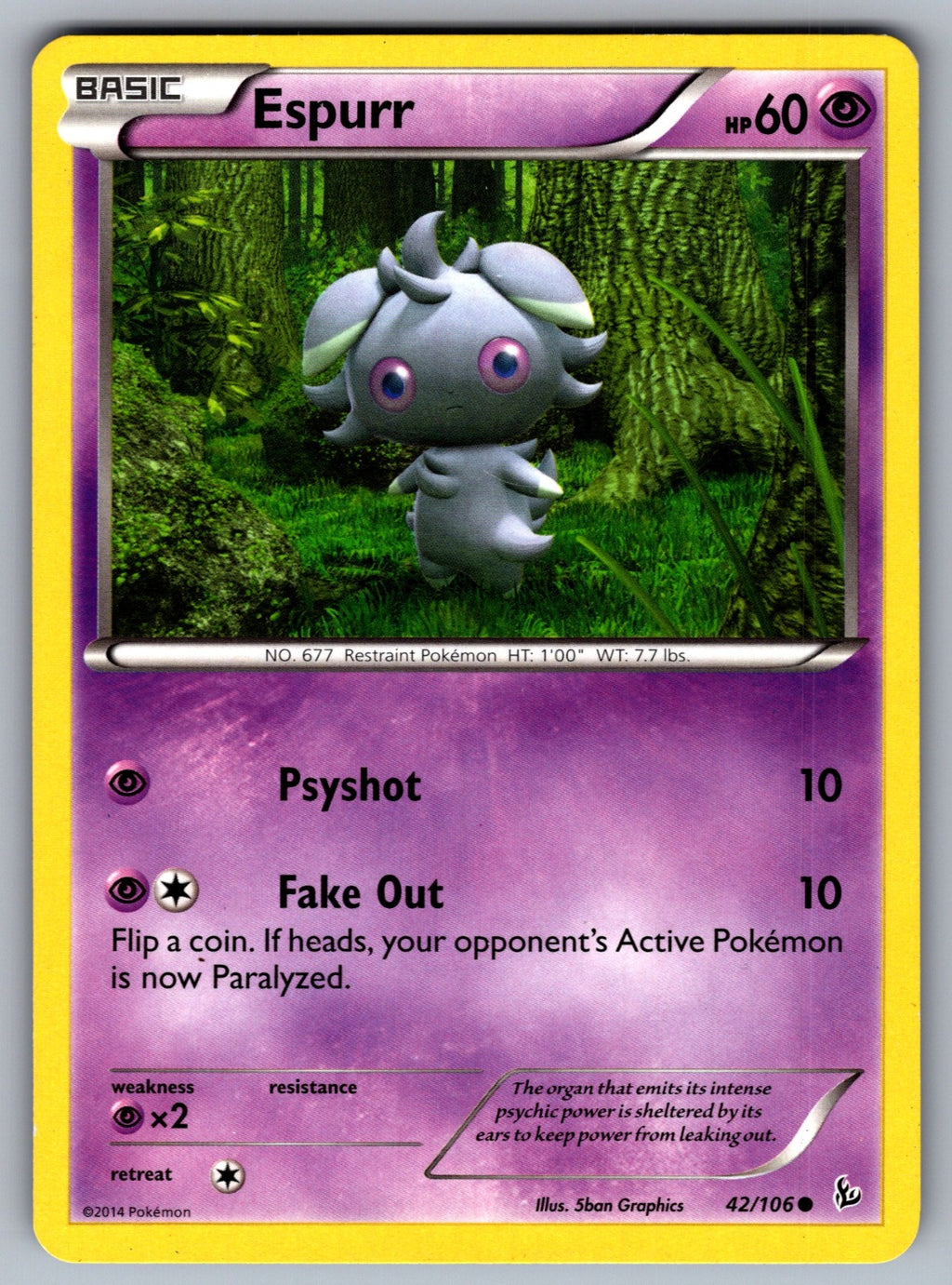 Espurr Common XY - Flashfire 42/106 LP 2014
