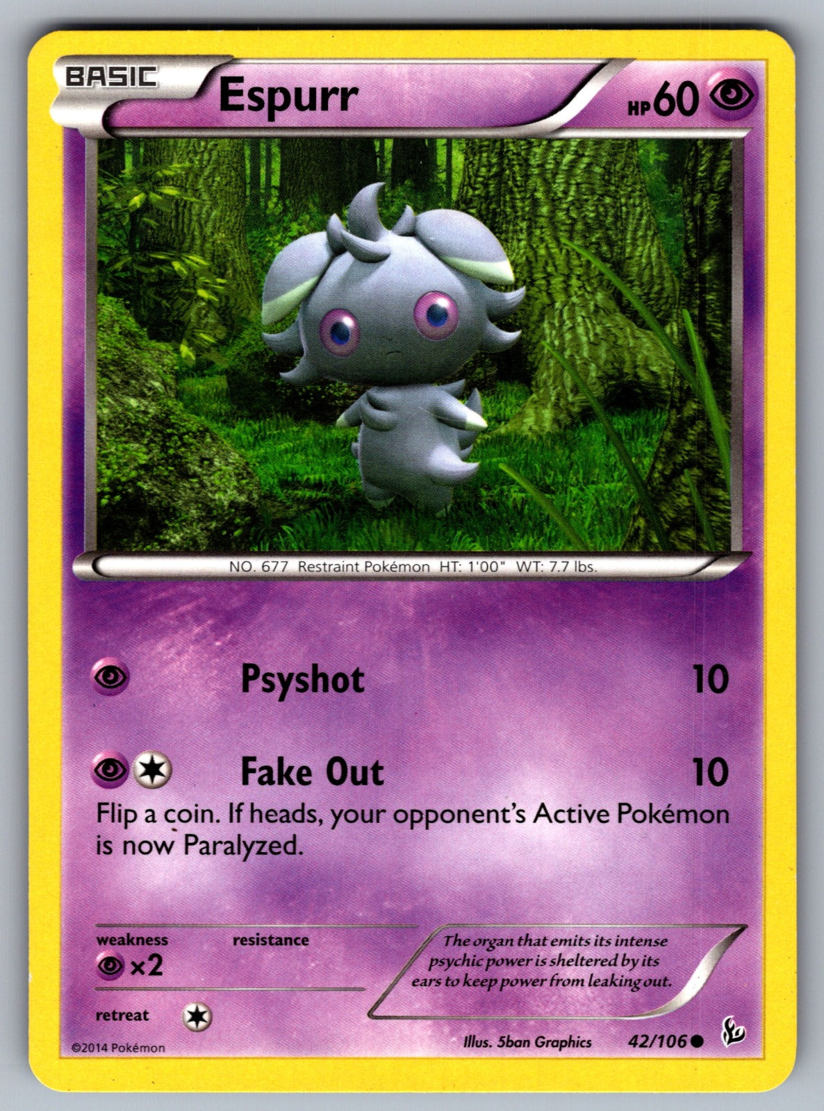 Espurr Common XY - Flashfire 42/106 LP 2014
