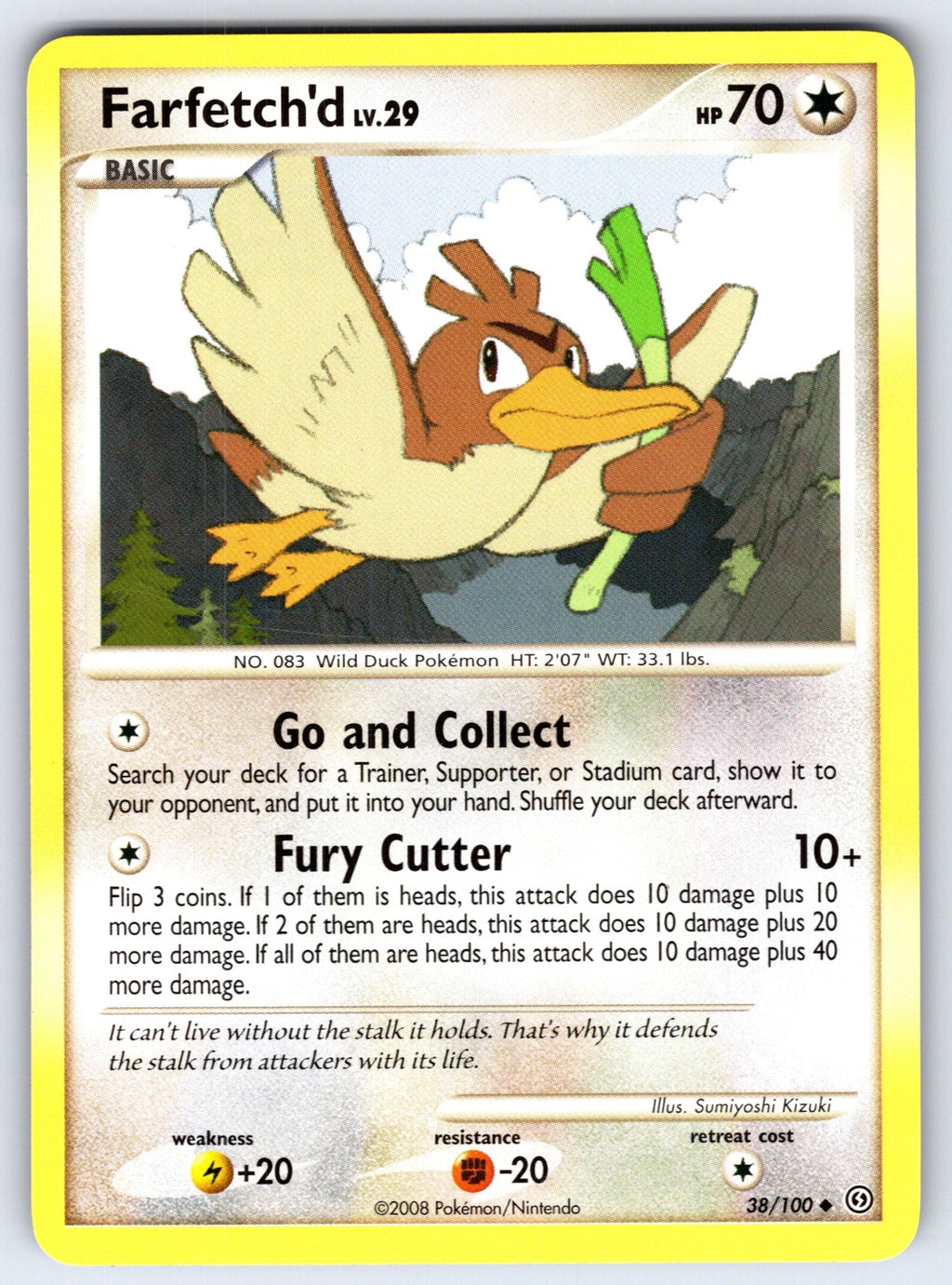 Farfetch'd Uncommon Stormfront 38/100 LP 2008