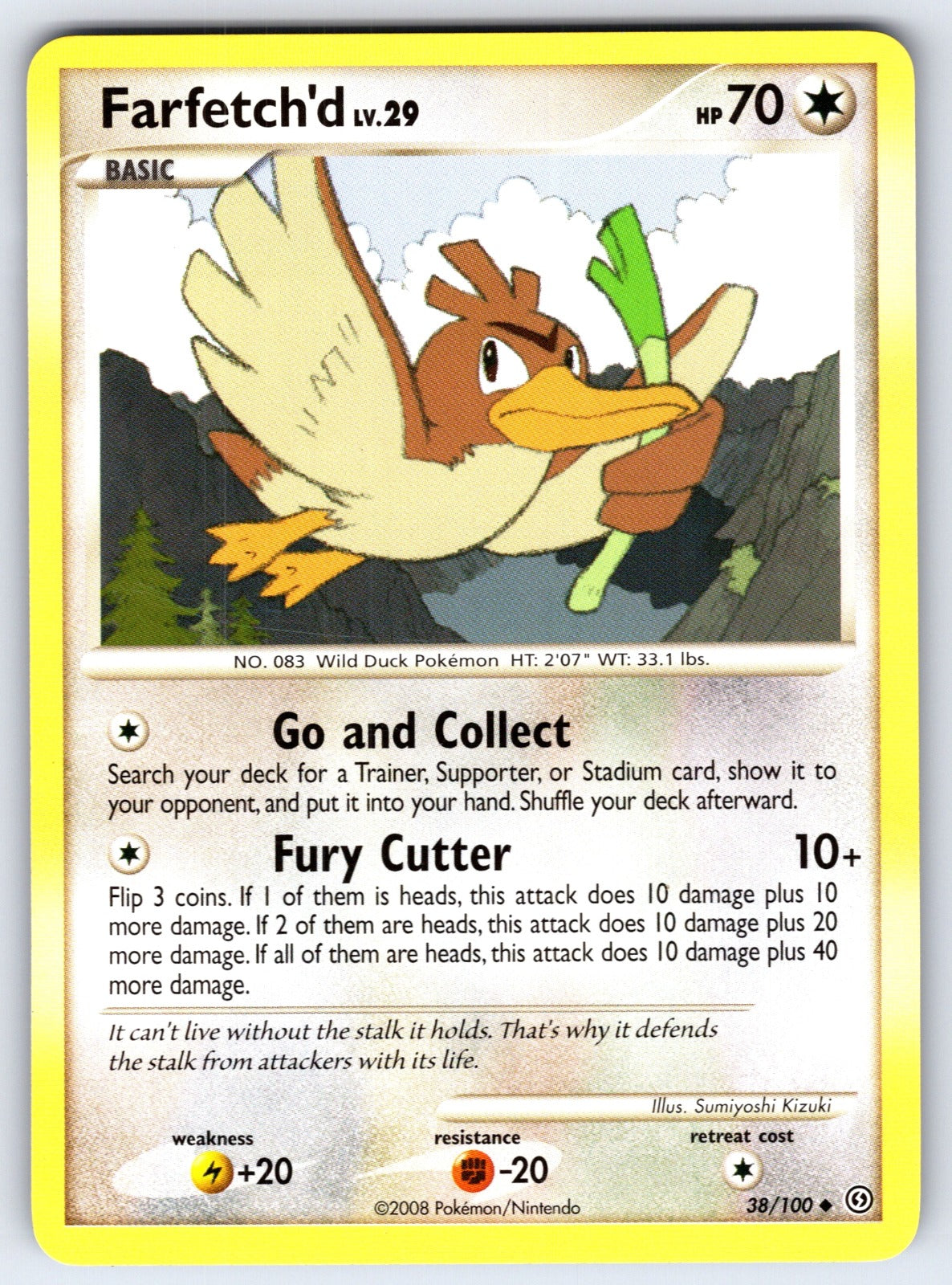 Farfetch'd Uncommon Stormfront 38/100 LP 2008