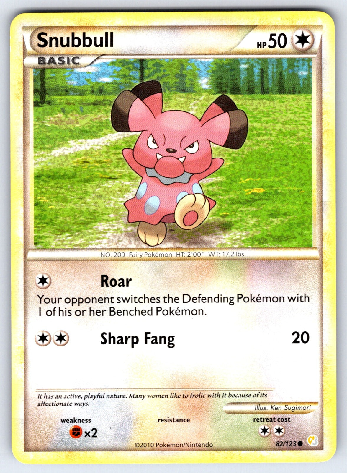 Snubbull Common HeartGold SoulSilver 82/123 LP 2010