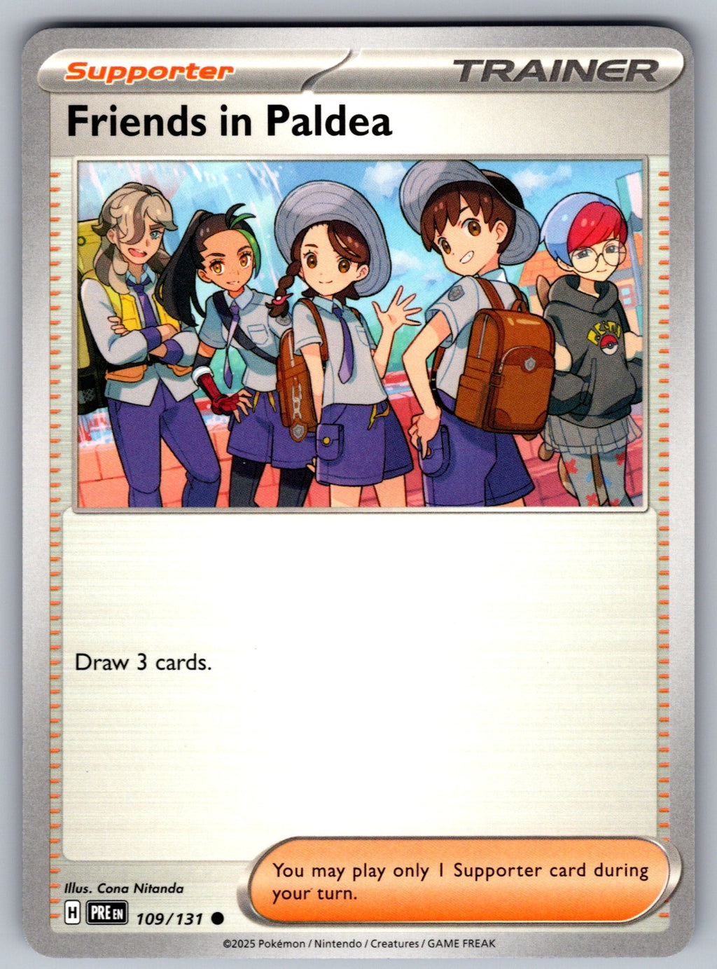 Friends in Paldea Common SV: Prismatic Evolutions 109/131 NM 2025