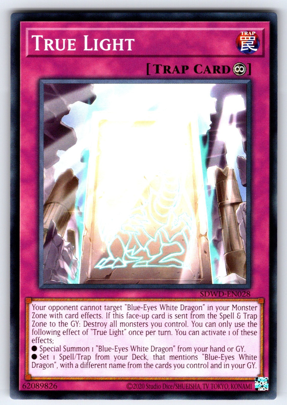 True Light Unlimited Common Structure Deck: Blue-Eyes White Destiny SDWD-EN028 N