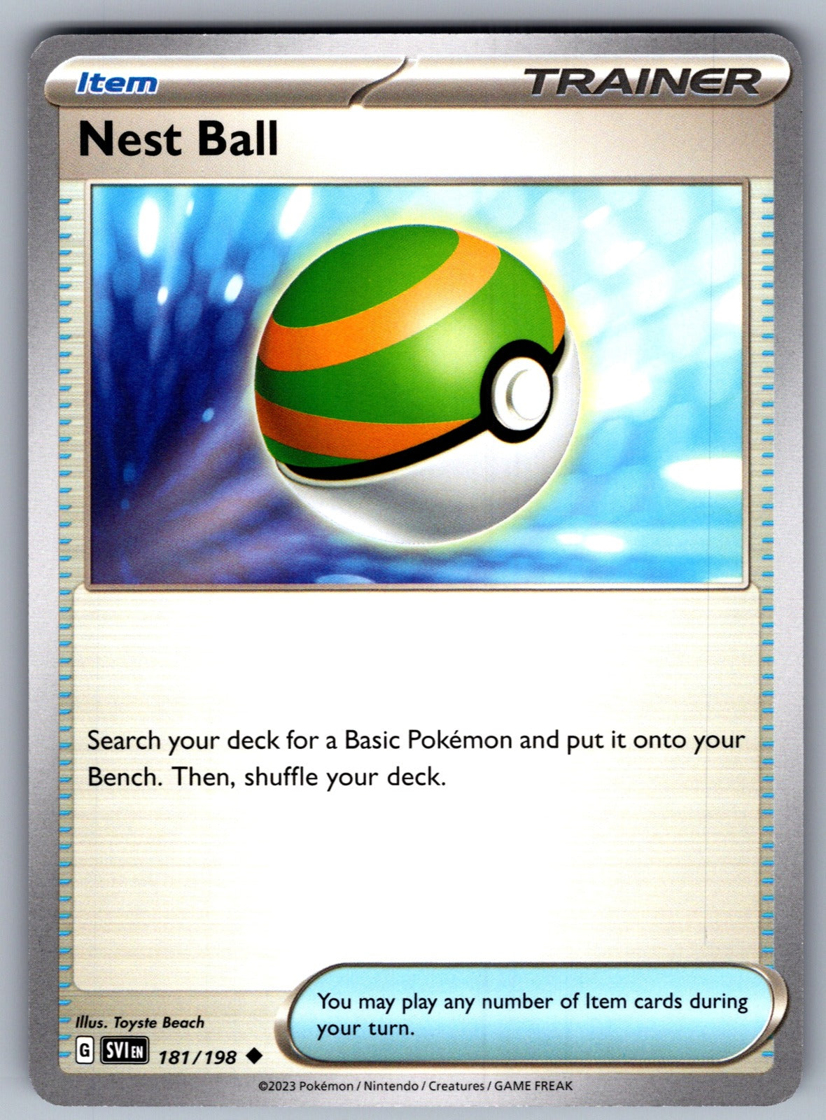 Nest Ball Uncommon SV01: Scarlet & Violet Base Set 181/198 NM 2023