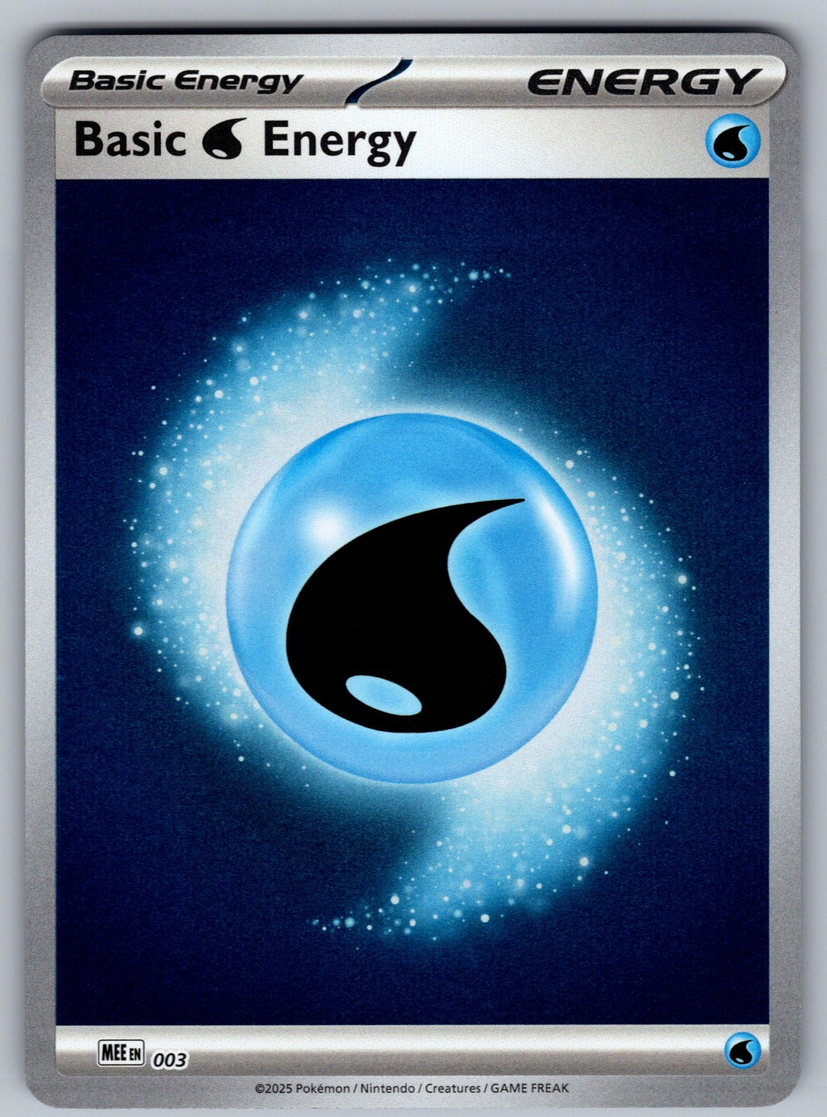 Basic Water Energy (Cosmos Holo) Holo Common SVE: Scarlet & Violet Energies 003 