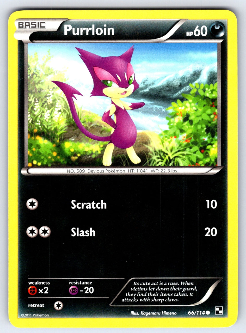 Purrloin Common Black and White 66/114 LP 2011