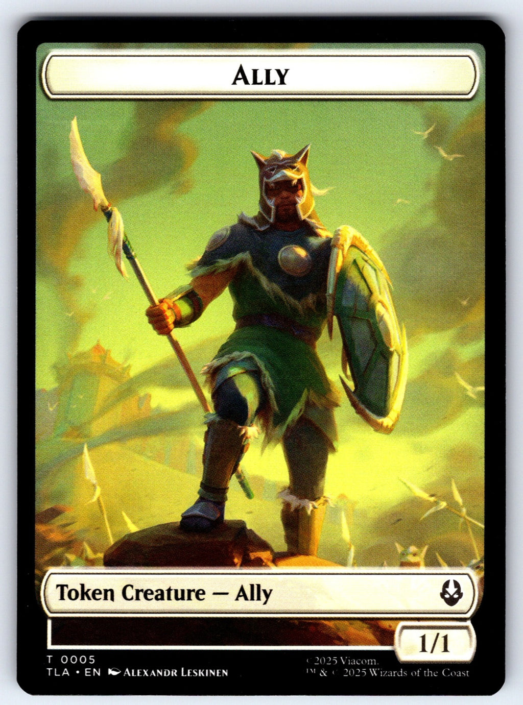 Ally (0005) // Soldier (0002) Double-Sided Token T Avatar: The Last Airbender 5 