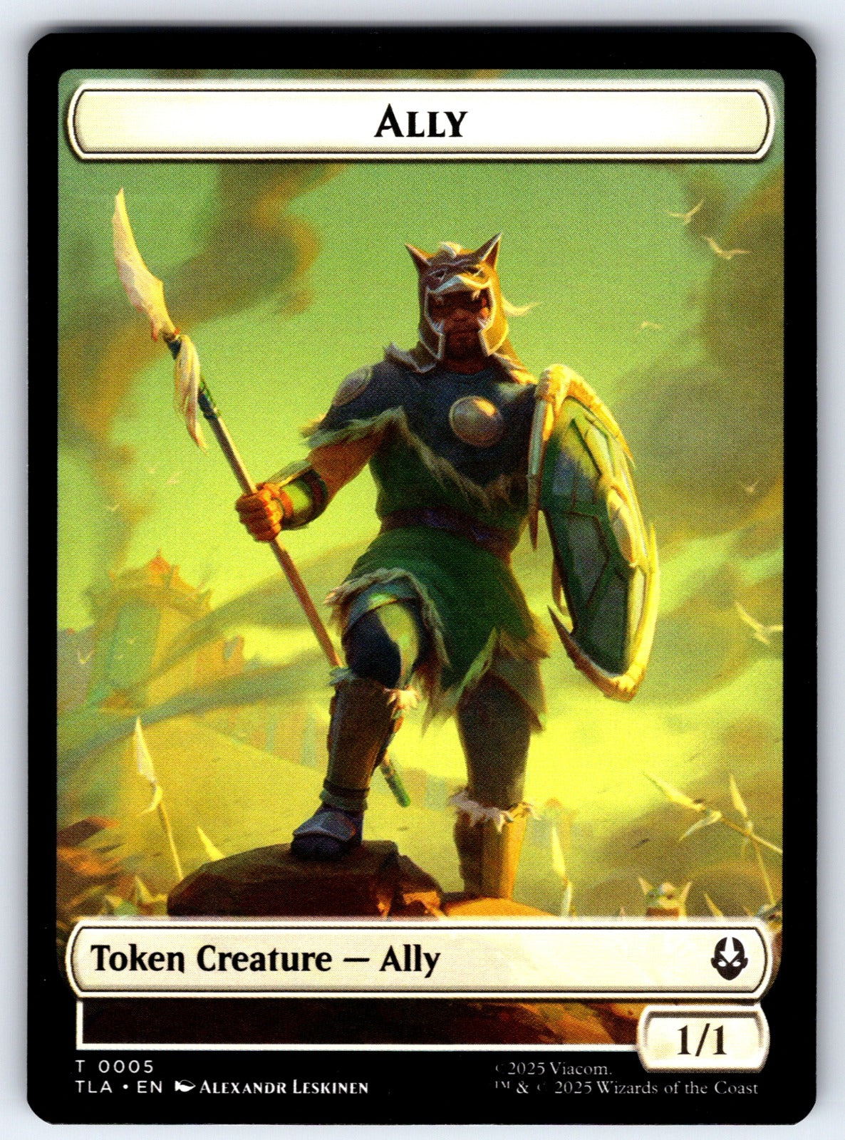 Ally (0005) // Soldier (0002) Double-Sided Token T Avatar: The Last Airbender 5 