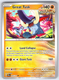 Great Tusk Uncommon SV: Prismatic Evolutions 055/131 NM 2025