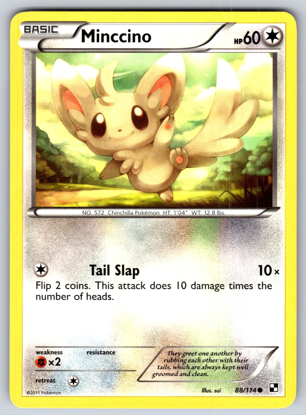 Minccino Common Black and White 88/114 LP 2011