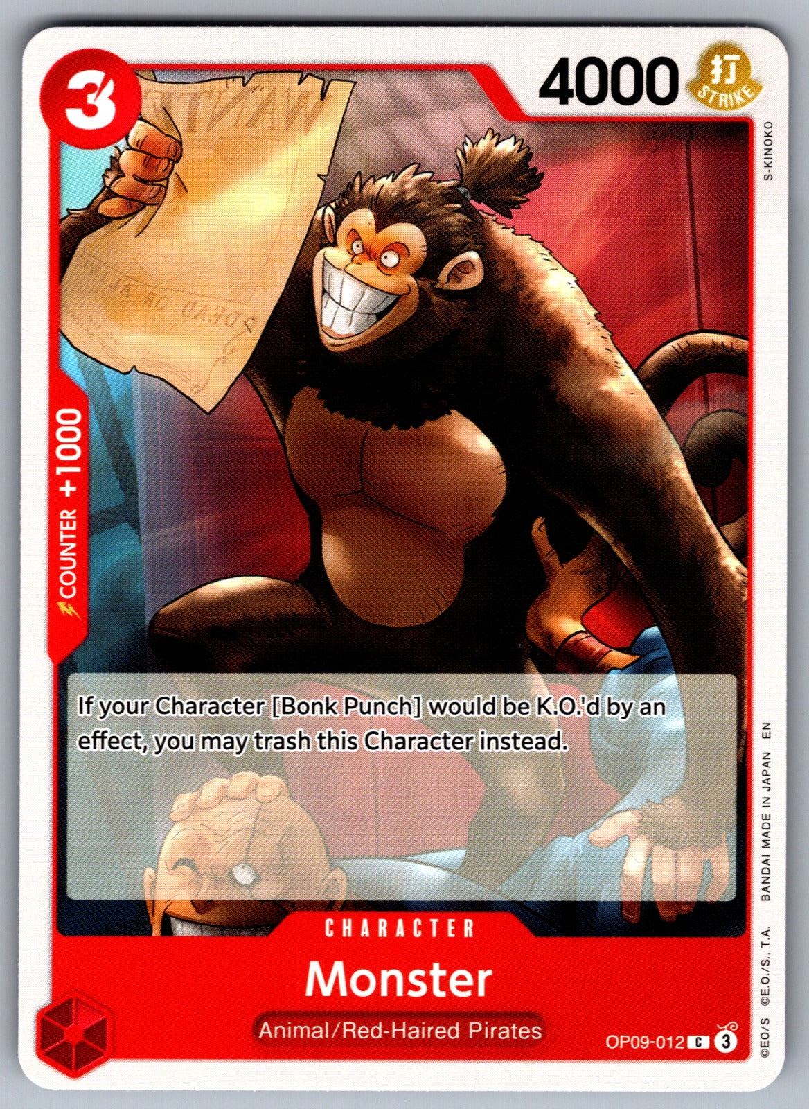 Monster C Emperors in the New World OP09-012 NM 2024
