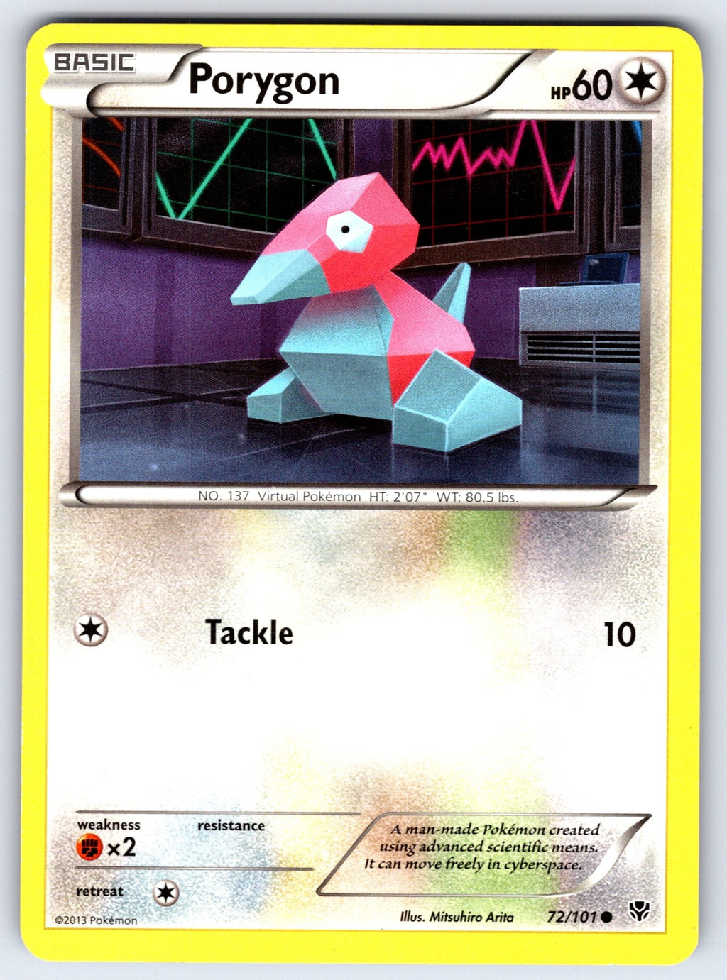 Porygon Common Plasma Blast 72/101 LP 2013