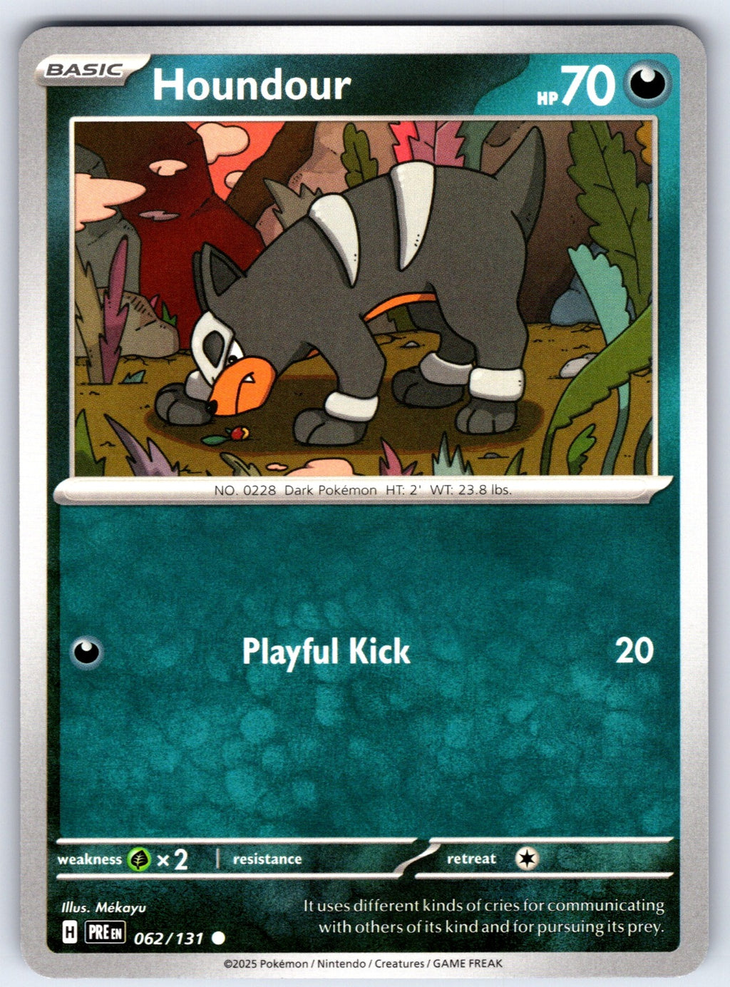 Houndour Common SV: Prismatic Evolutions 062/131 NM 2025