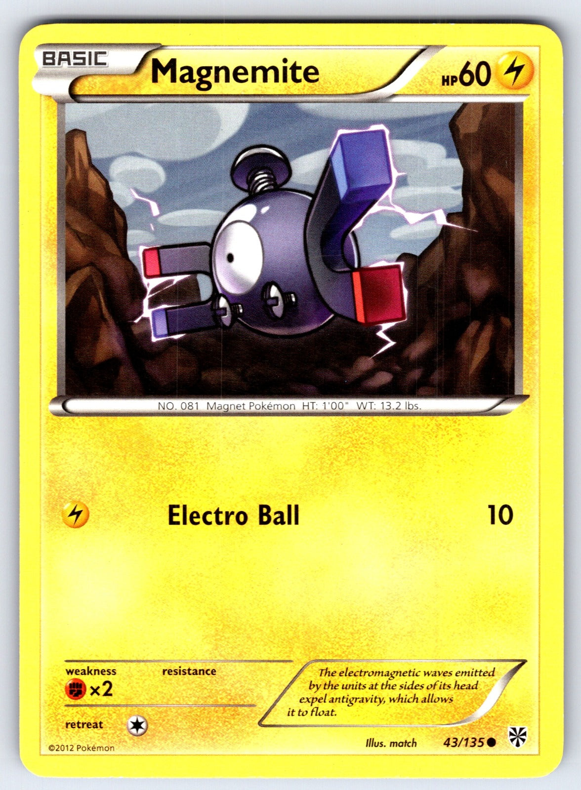 Magnemite (43) Common Plasma Storm 43/135 LP 2013