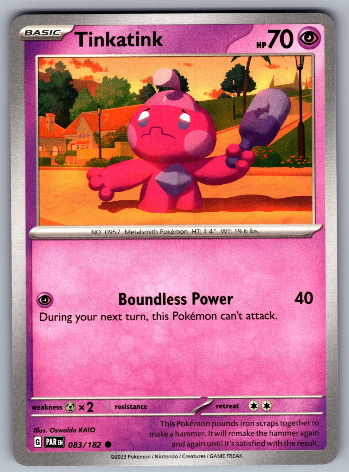 Tinkatink Common SV04: Paradox Rift 083/182 NM 2023