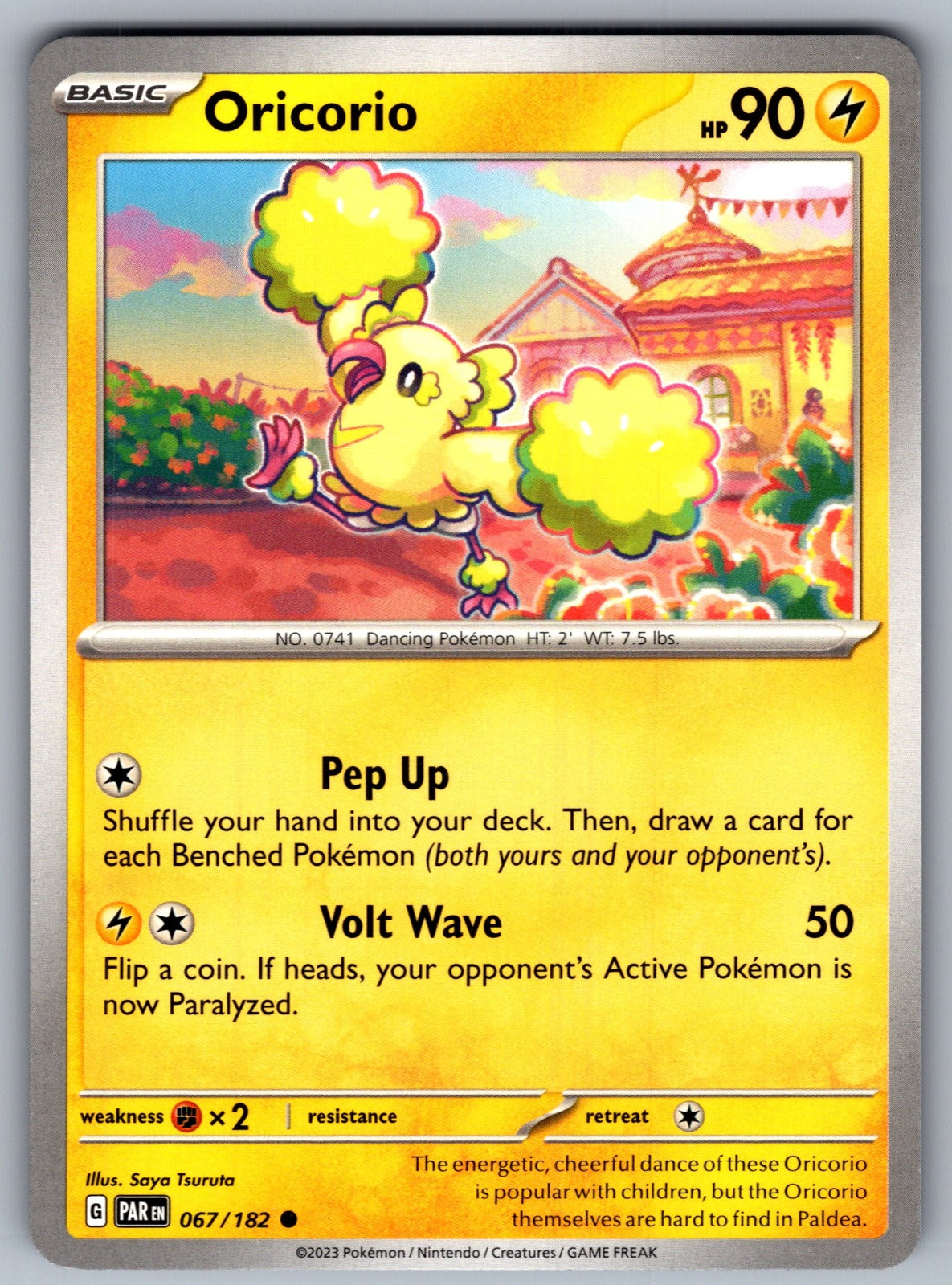 Oricorio Common SV04: Paradox Rift 067/182 NM 2023
