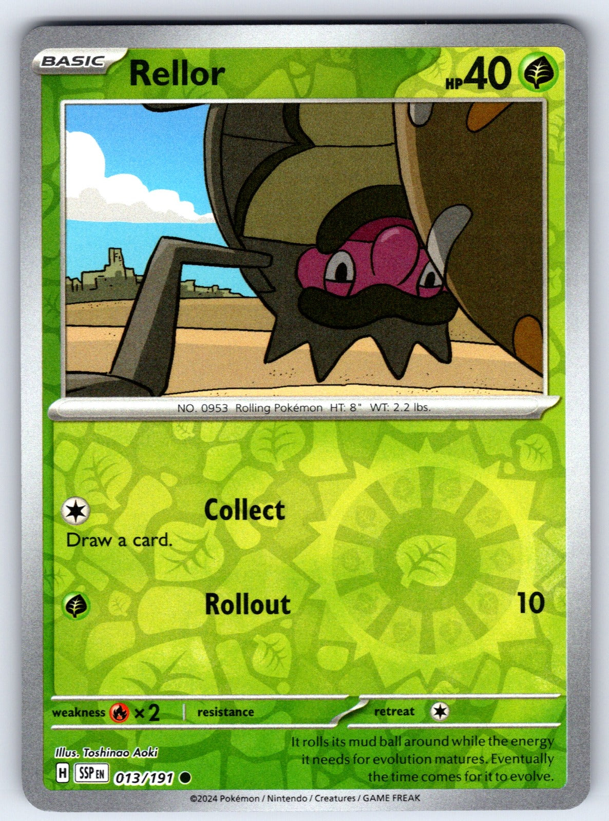 Rellor Reverse Holo Common SV08: Surging Sparks 013/191 NM 2024