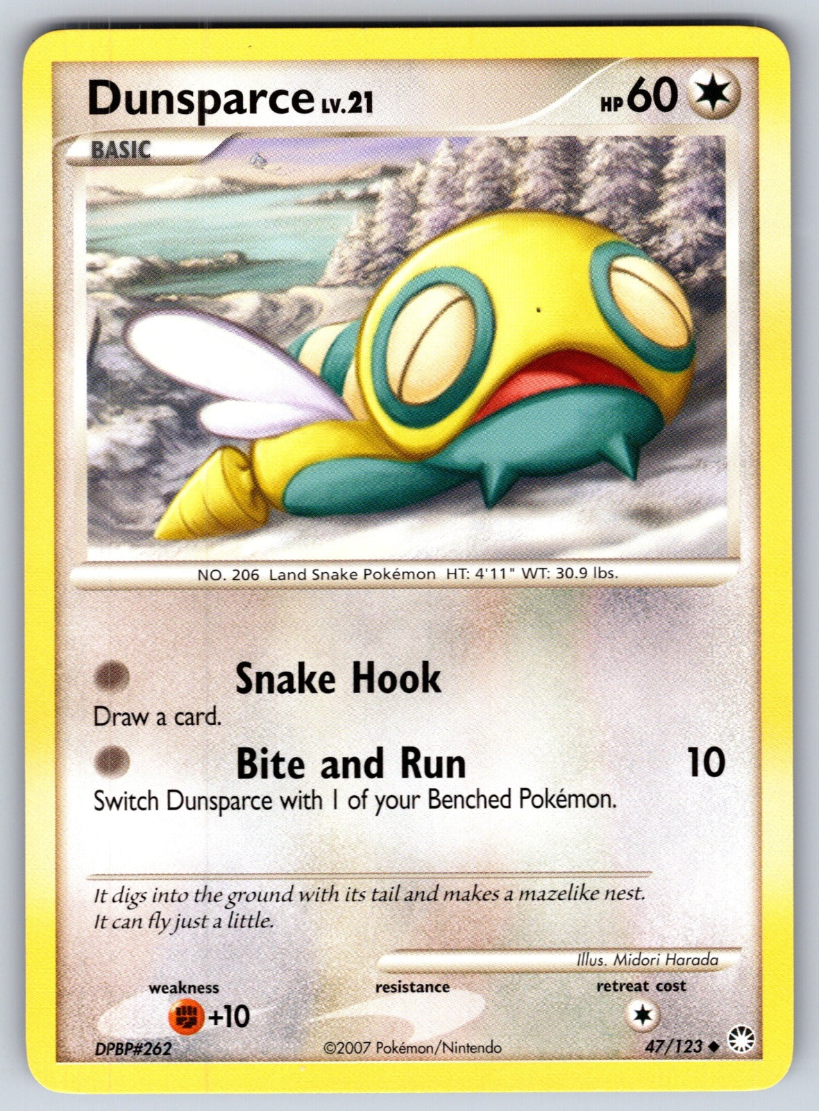 Dunsparce Uncommon Mysterious Treasures 47/123 LP 2007