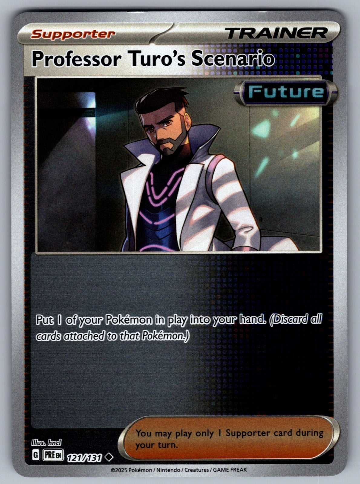 Professor Turo's Scenario Reverse Holo Uncommon SV: Prismatic Evolutions 121/131