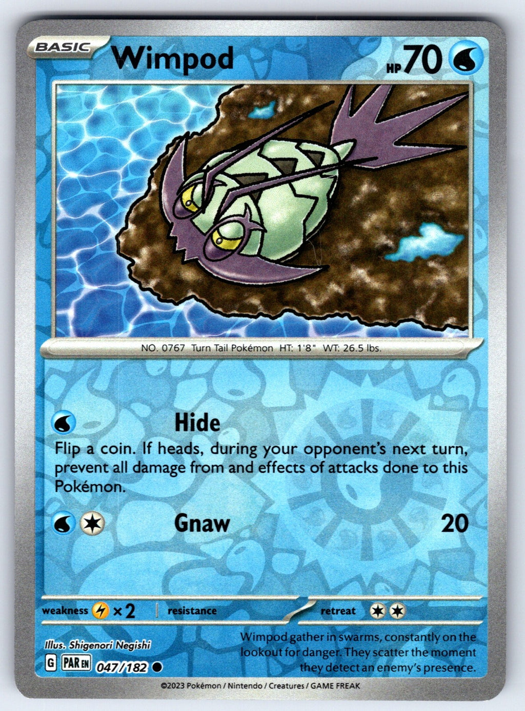 Wimpod Reverse Holo Common SV04: Paradox Rift 047/182 NM 2023