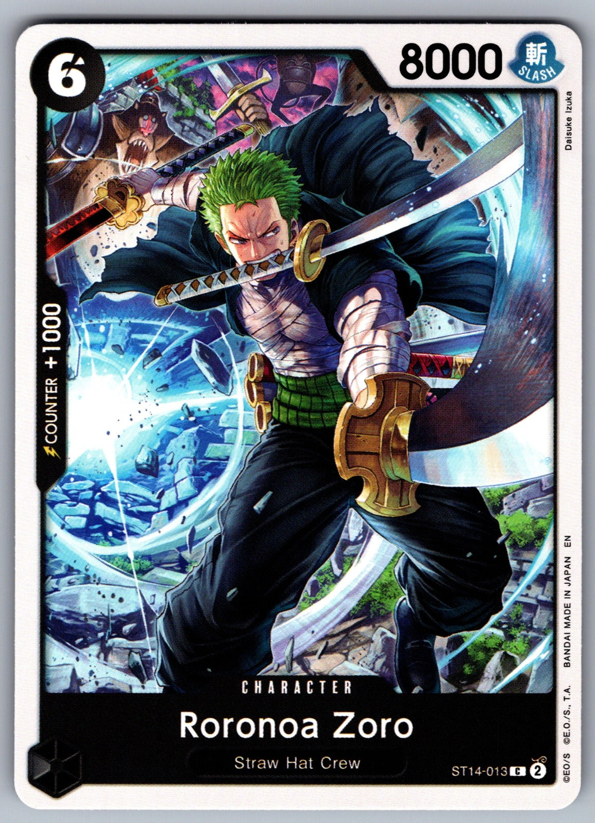 Roronoa Zoro C Starter Deck 14: 3D2Y ST14-013 NM 2024