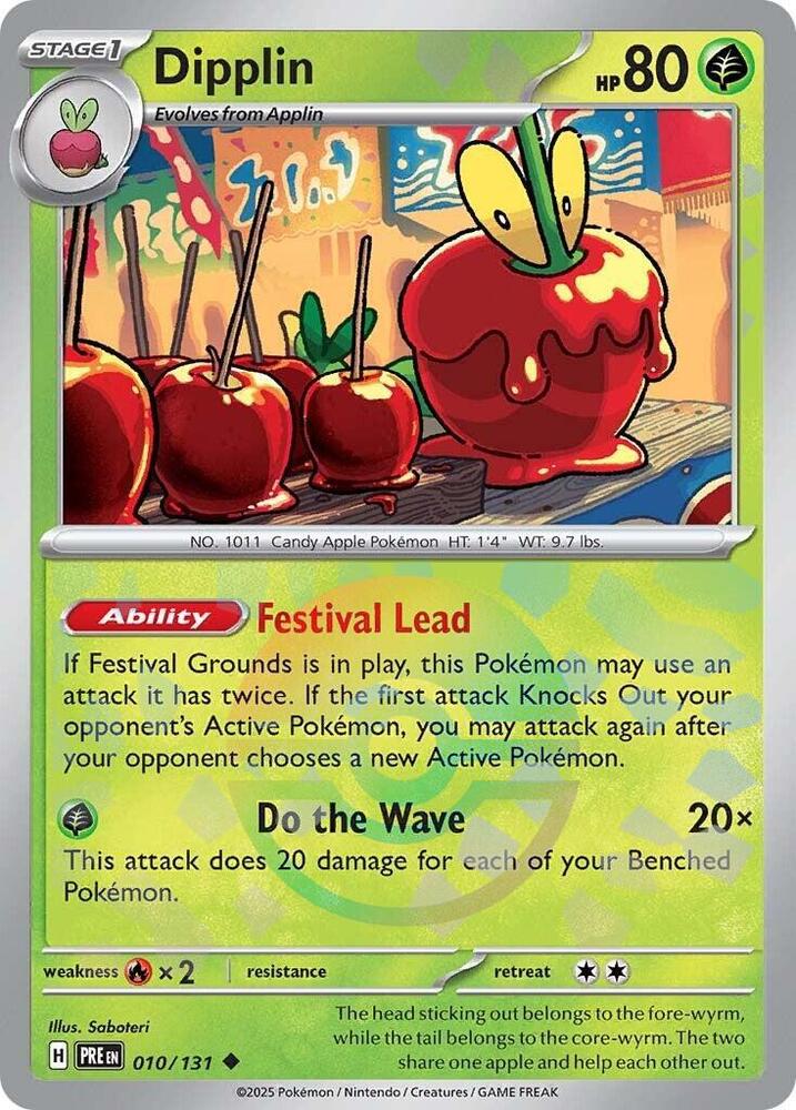 Dipplin (Poke Ball Pattern) Holo Uncommon SV: Prismatic Evolutions 010/131 NM 20
