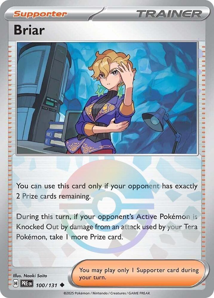 Briar (Poke Ball Pattern) Holo Uncommon SV: Prismatic Evolutions 100/131 NM 2025