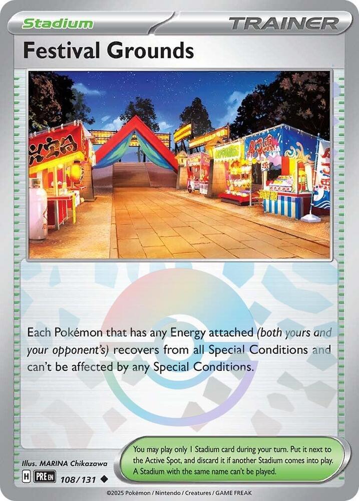 Festival Grounds (Poke Ball Pattern) Holo Uncommon SV: Prismatic Evolutions 108/