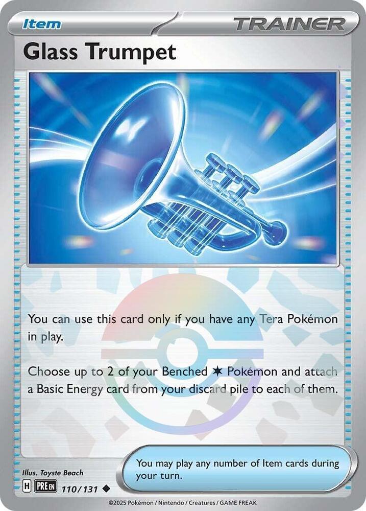Glass Trumpet (Poke Ball Pattern) Holo Uncommon SV: Prismatic Evolutions 110/131