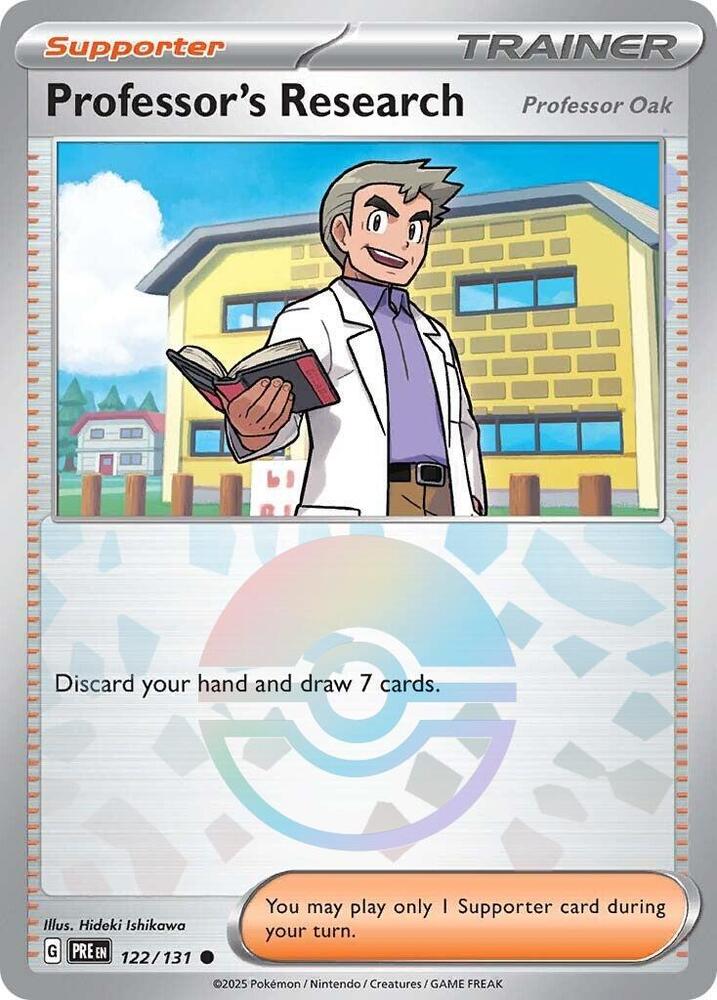 Professor's Research [Professor Oak] (Poke Ball Pattern) Holo Common SV: Prismat