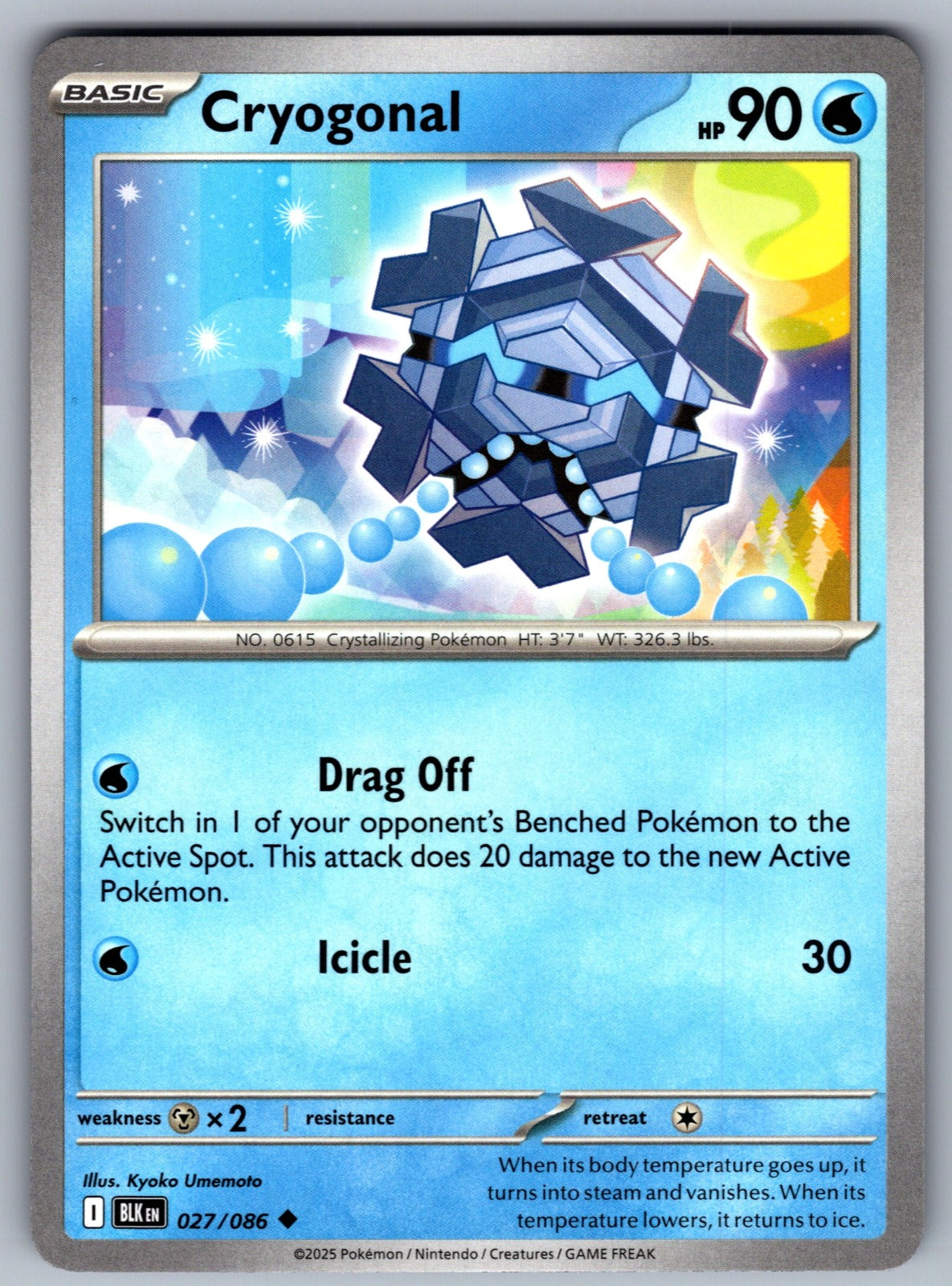 Cryogonal Uncommon SV: Black Bolt 027/086 NM 2025